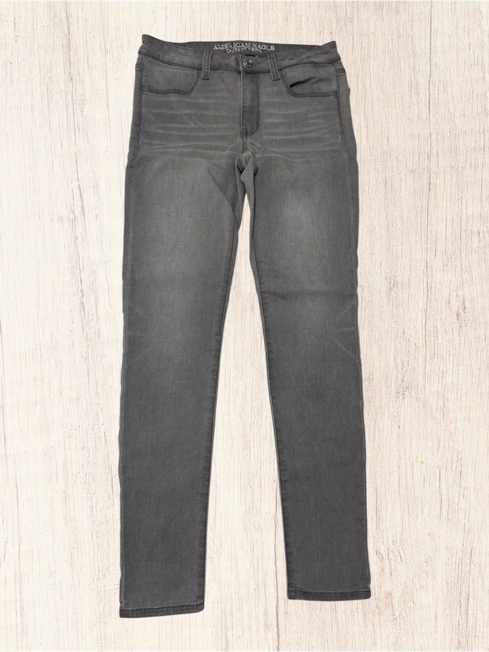 American Eagle Gray Jegging Skinny Jeans Super Stretch AEO Denim X Women’s 8